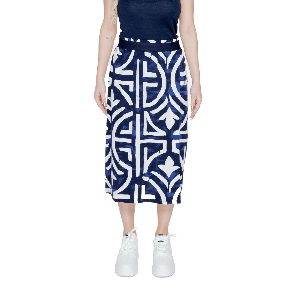 Street One Blue Viscose Maxi Skirt