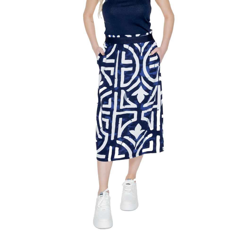 Street One Blue Viscose Maxi Skirt