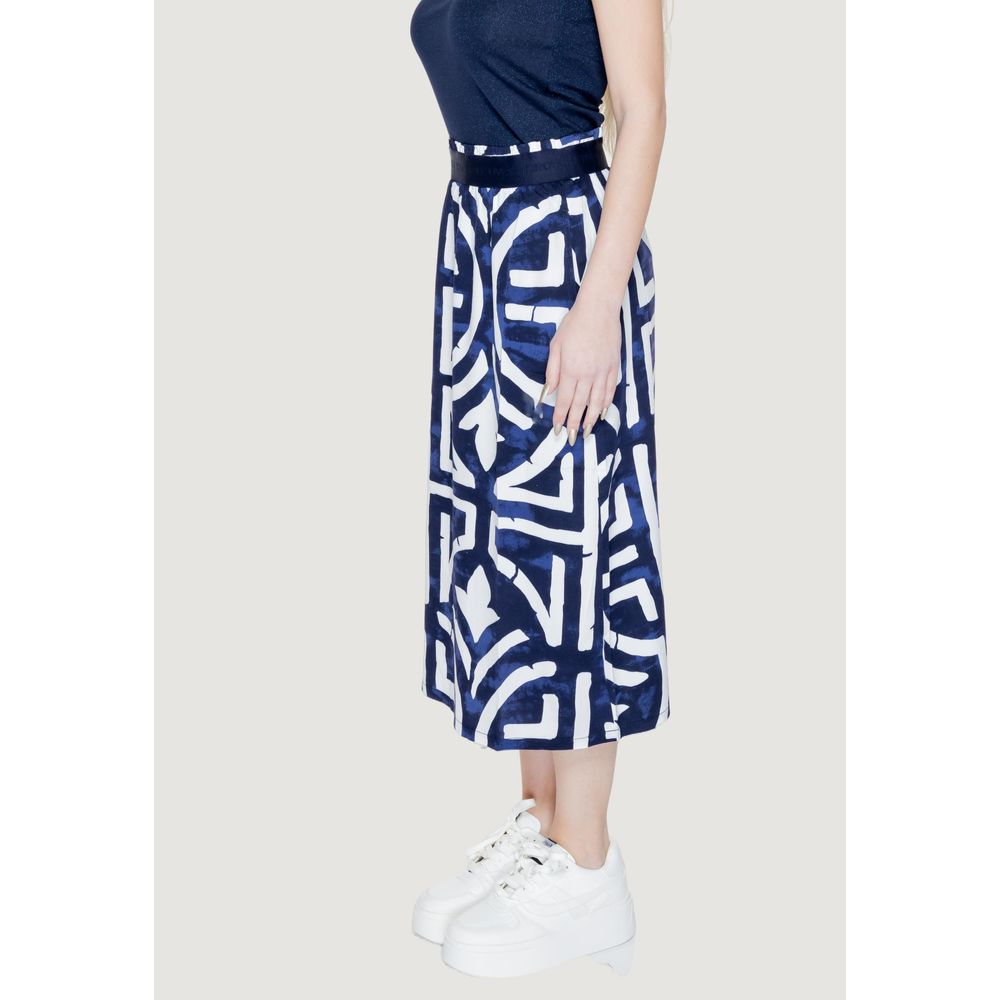 Street One Blue Viscose Maxi Skirt