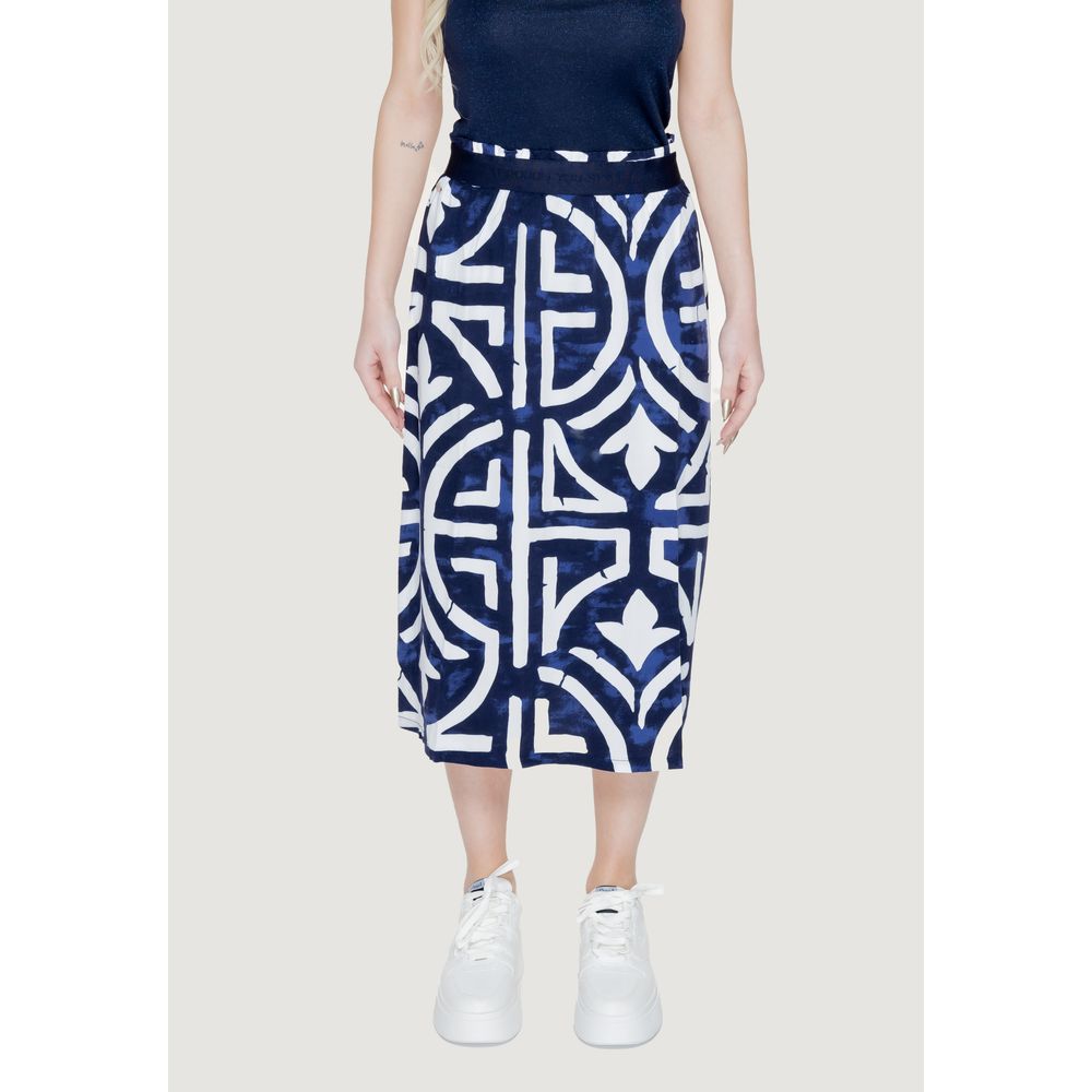 Street One Blue Viscose Maxi Skirt