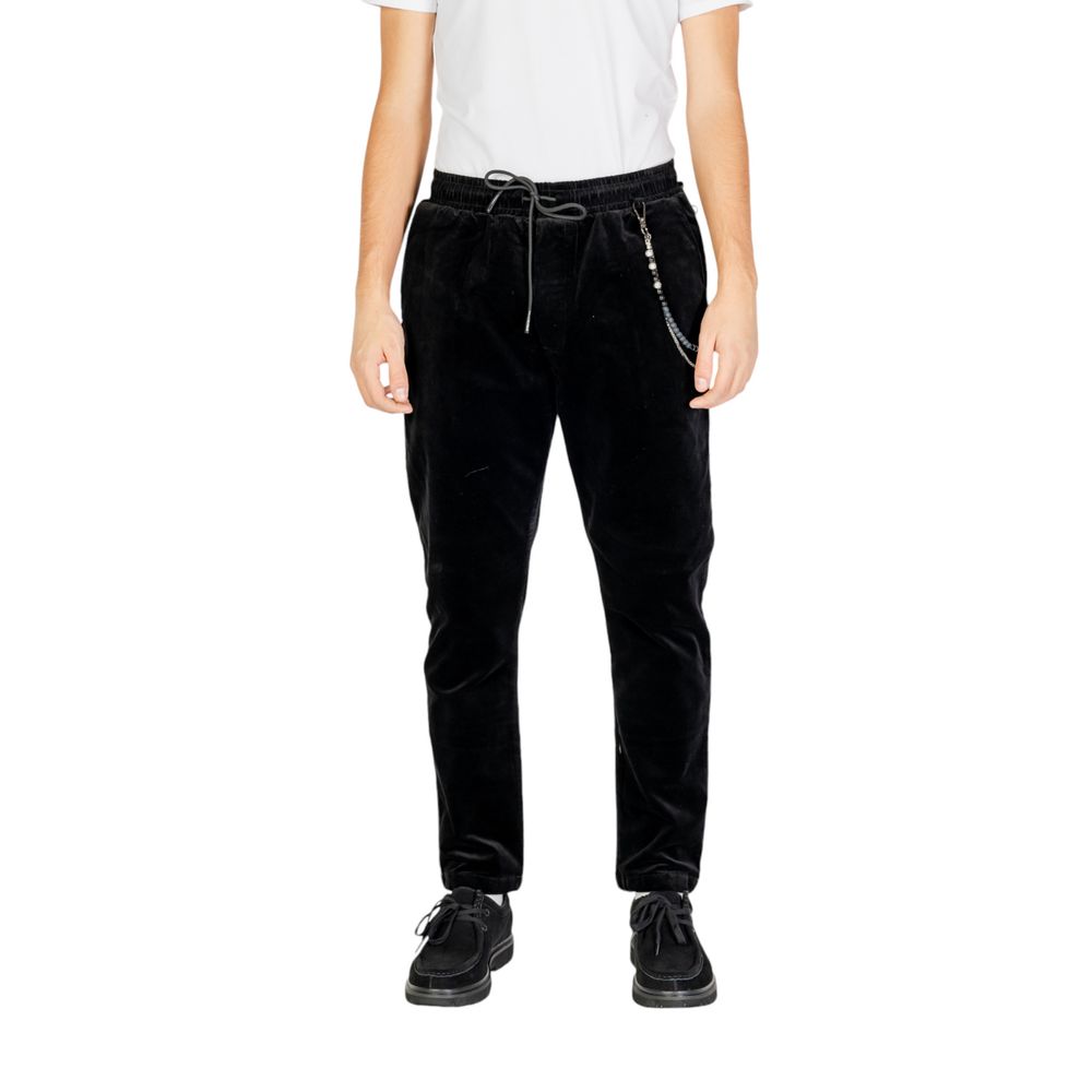 Gianni Lupo Black Cotton Trousers