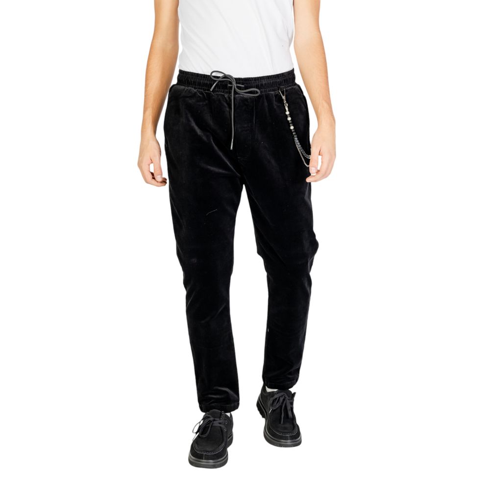 Gianni Lupo Black Cotton Trousers