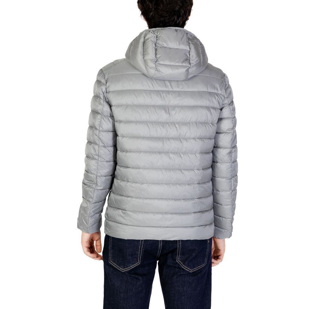 Gianni Lupo Grey Polyamide Coat