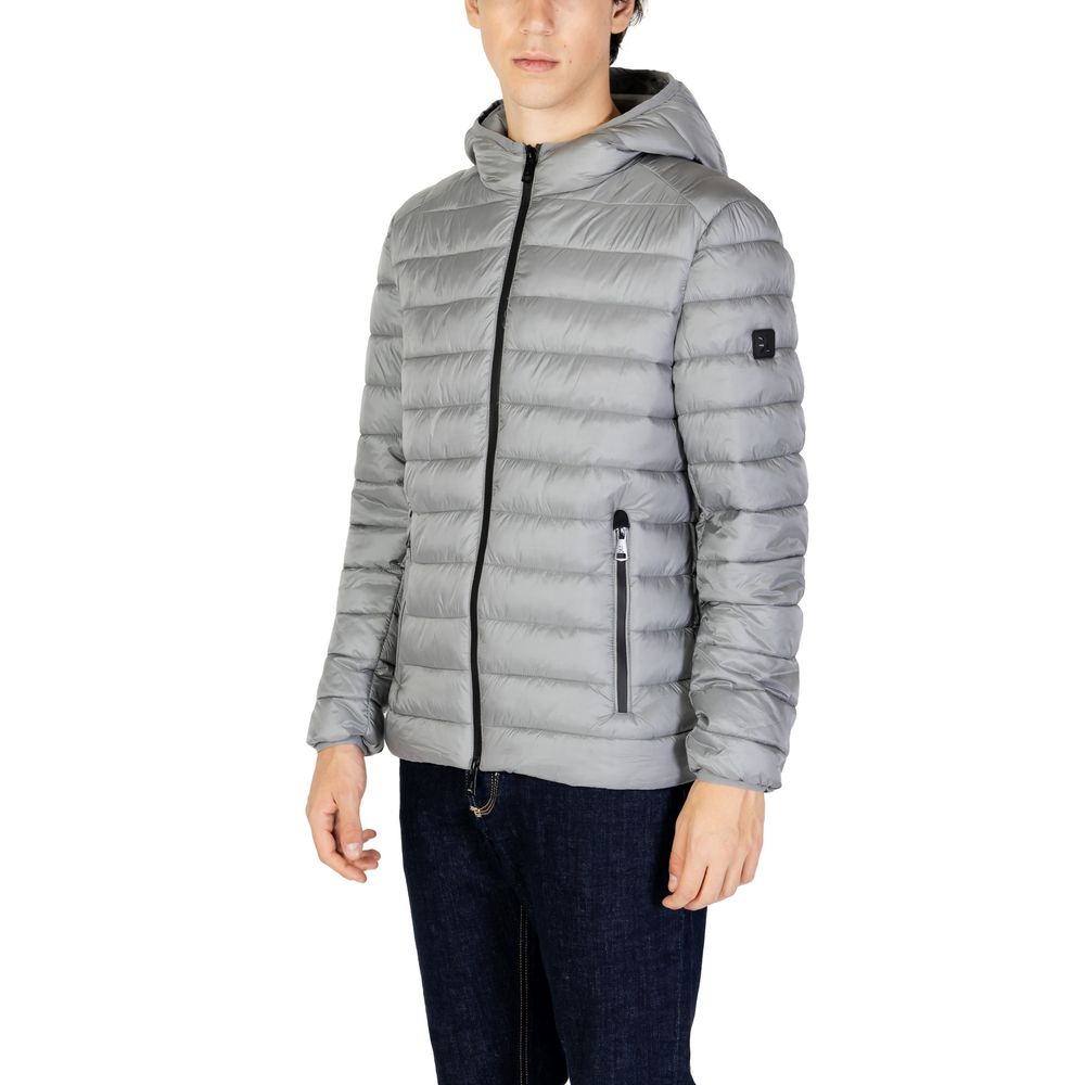 Gianni Lupo Grey Polyamide Coat