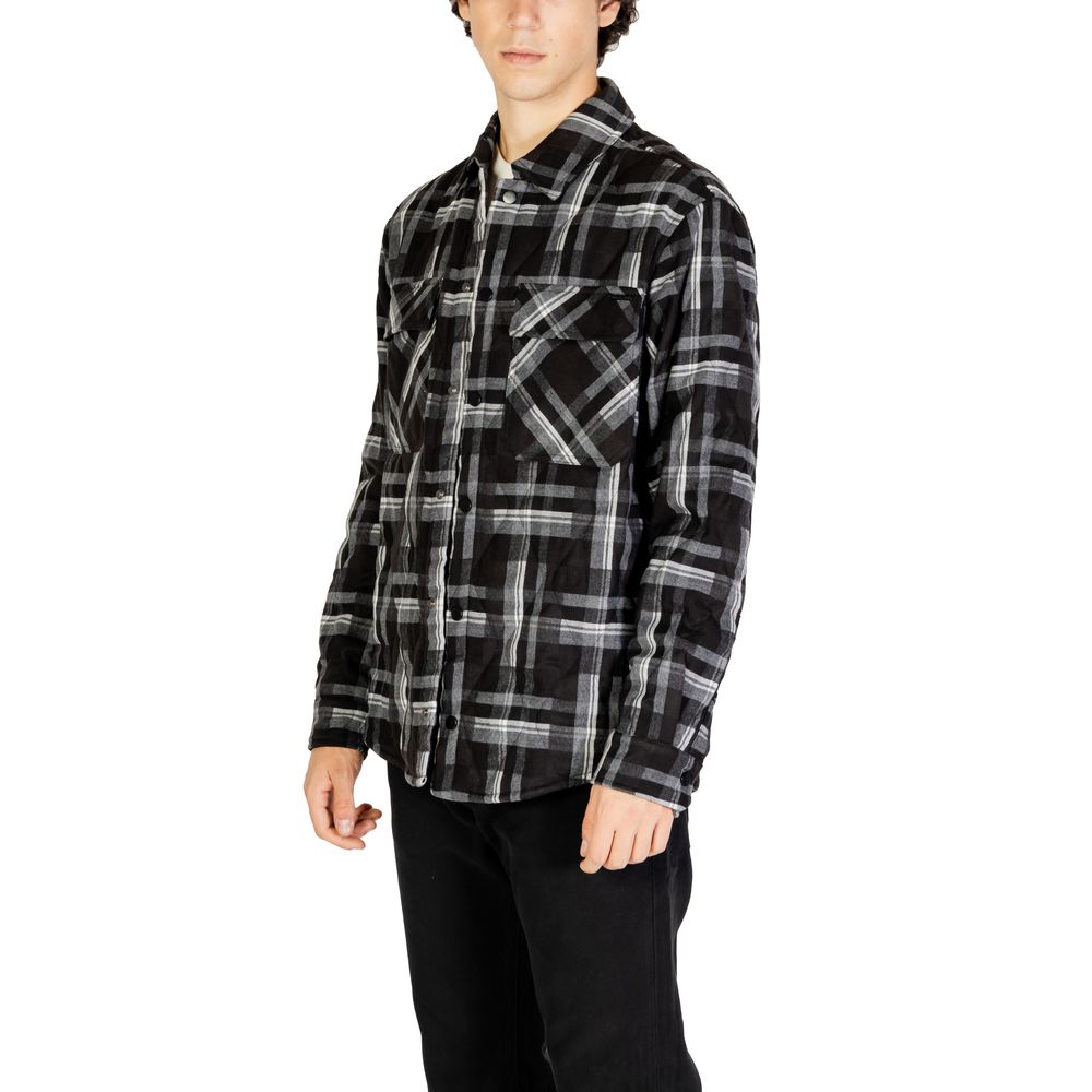 Gianni Lupo Black Polyester Jackets &amp
