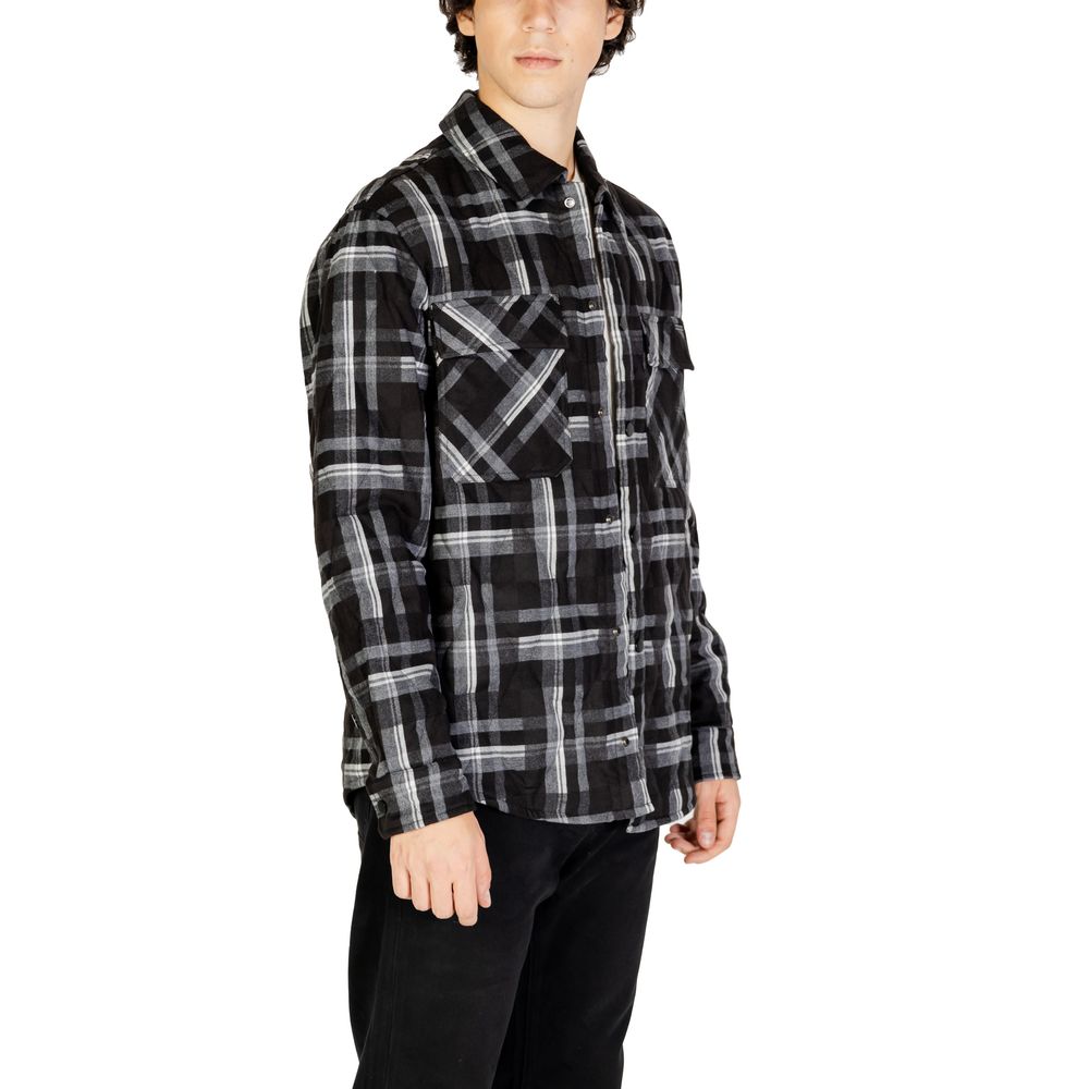Gianni Lupo Black Polyester Jackets &amp