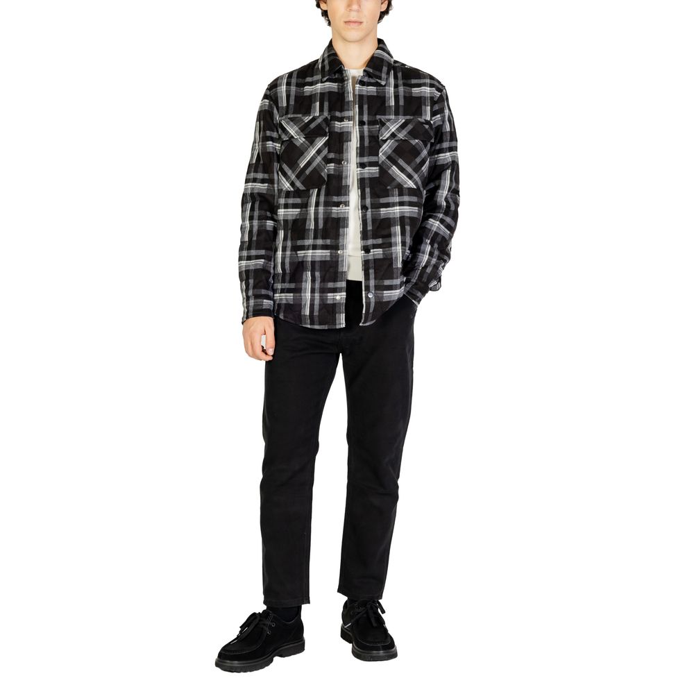 Gianni Lupo Black Polyester Jackets &amp