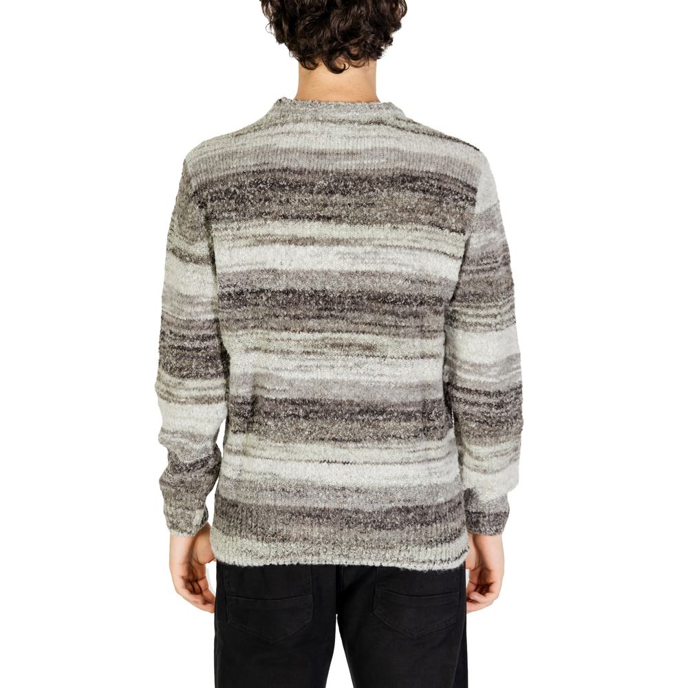 Gianni Lupo Grey Polyacrylic Sweater