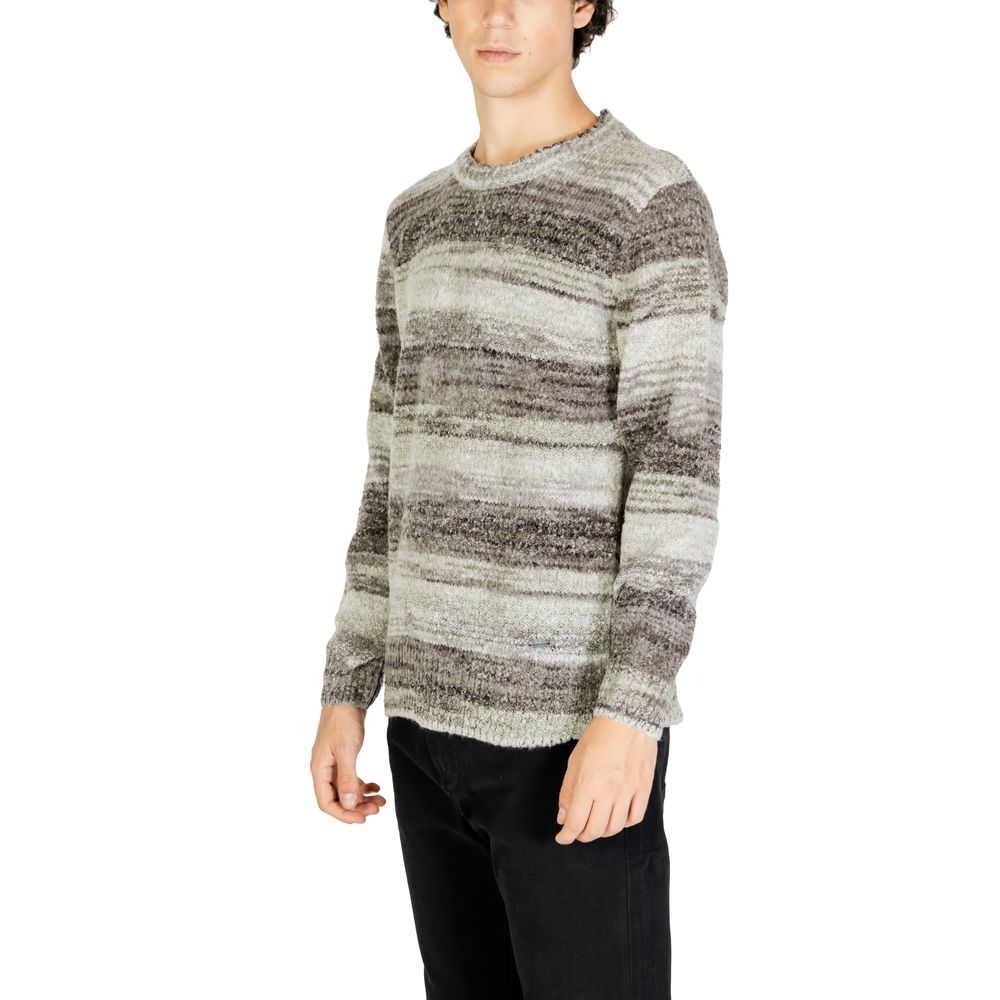 Gianni Lupo Grey Polyacrylic Sweater