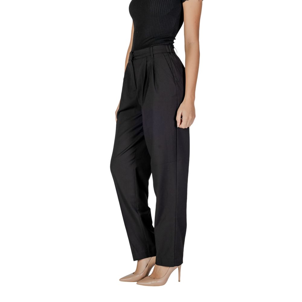 Vila Clothes Schwarze Palazzo-Hose aus Polyester