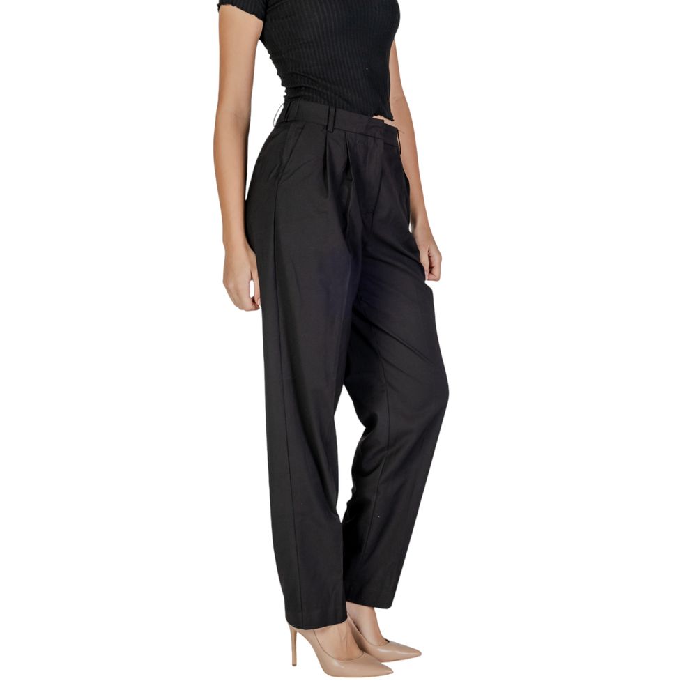 Vila Clothes Schwarze Palazzo-Hose aus Polyester