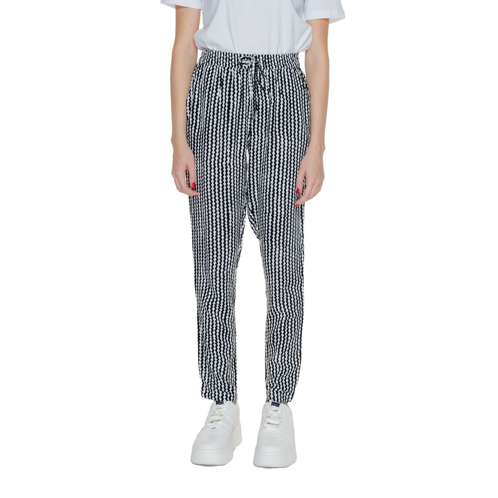 Only Black Viscose Trousers for Everyday