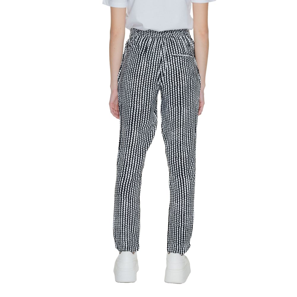 Only Black Viscose Trousers for Everyday