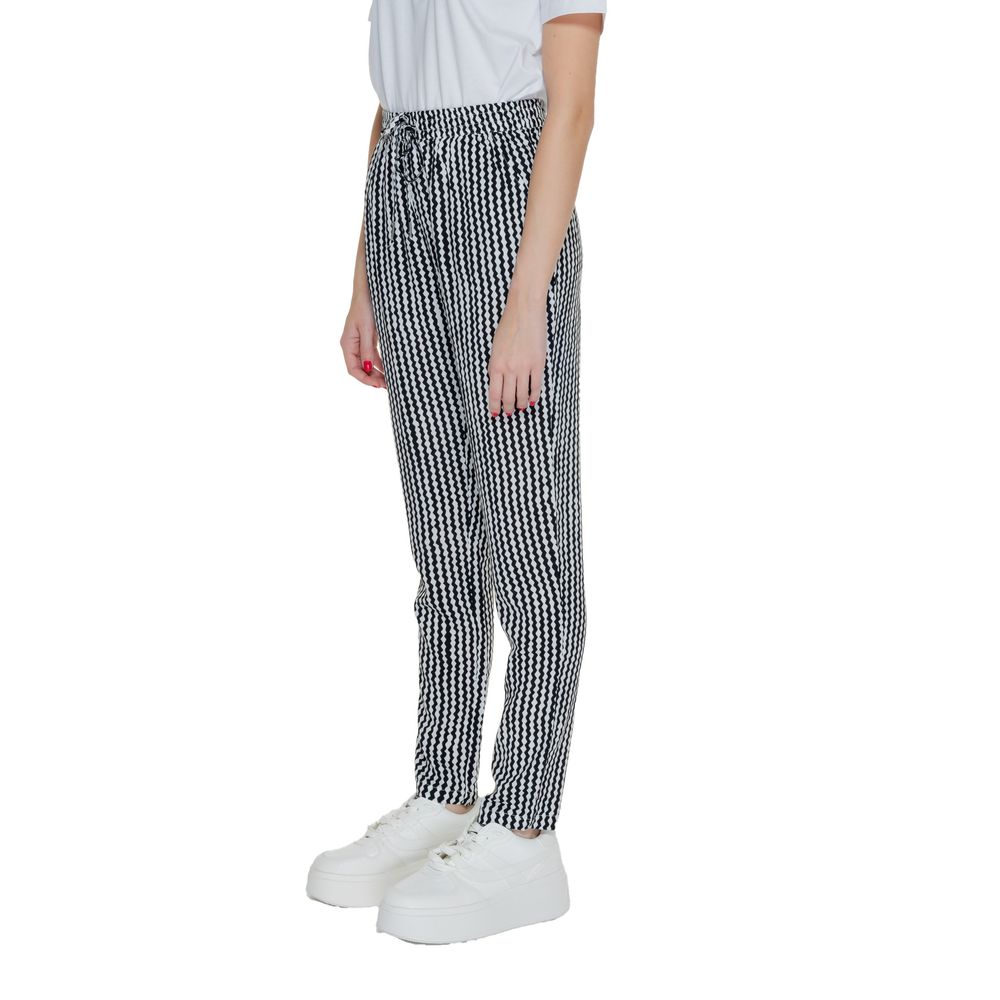 Only Black Viscose Trousers for Everyday