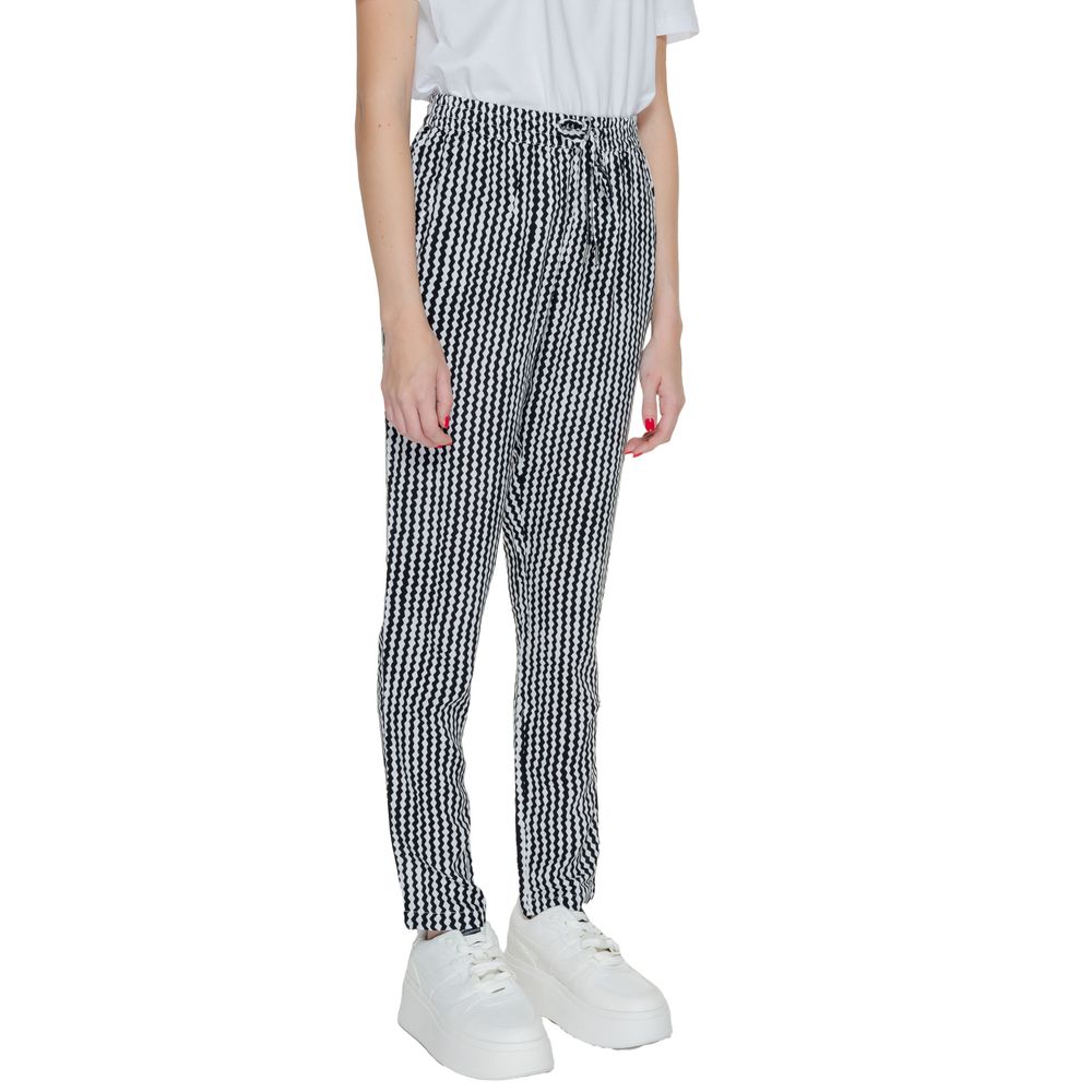 Only Black Viscose Trousers for Everyday