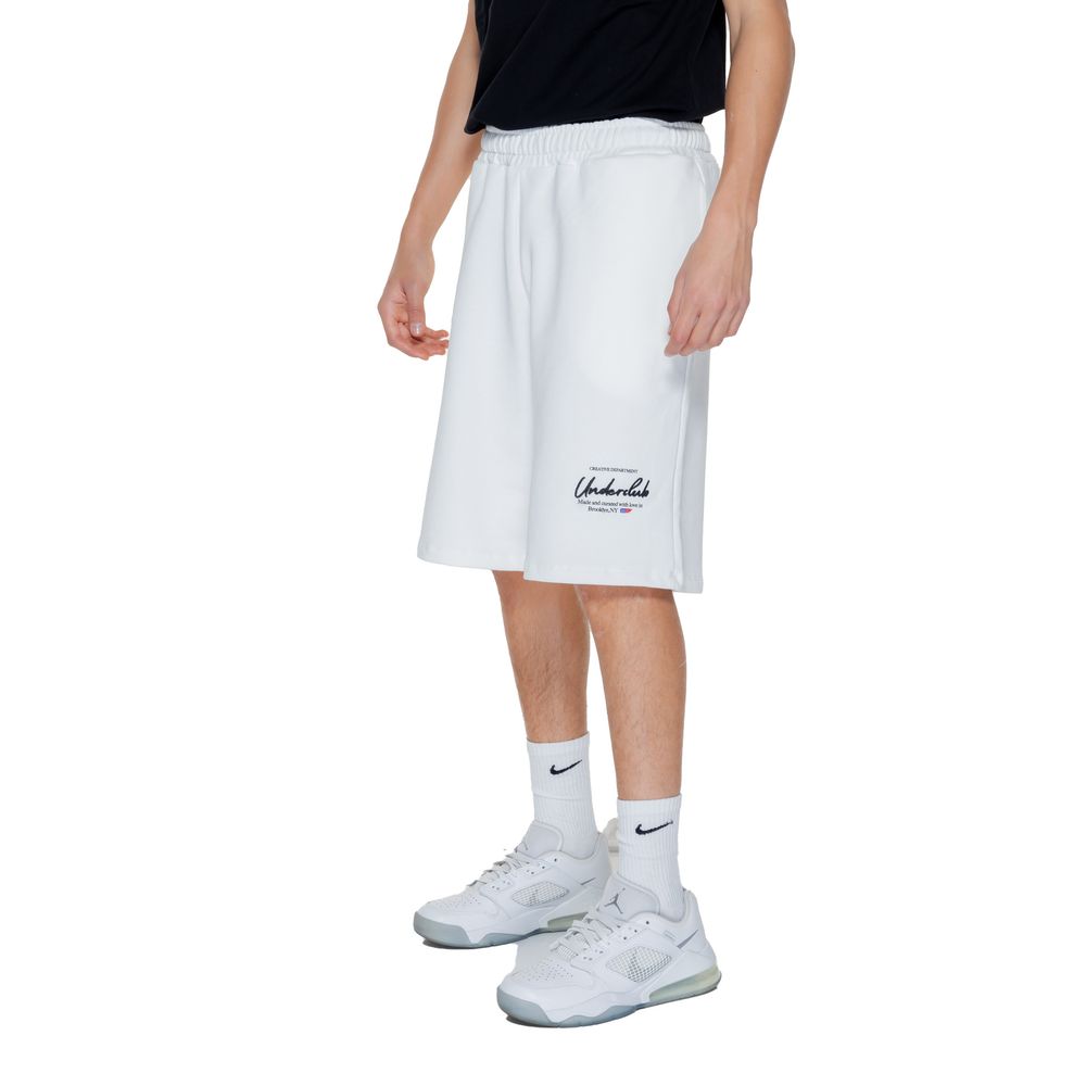 Underclub Weiße Baumwoll-Bermudashorts