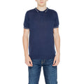 Hamaki-Ho Blue Short Sleeve Cotton Polo Shirt