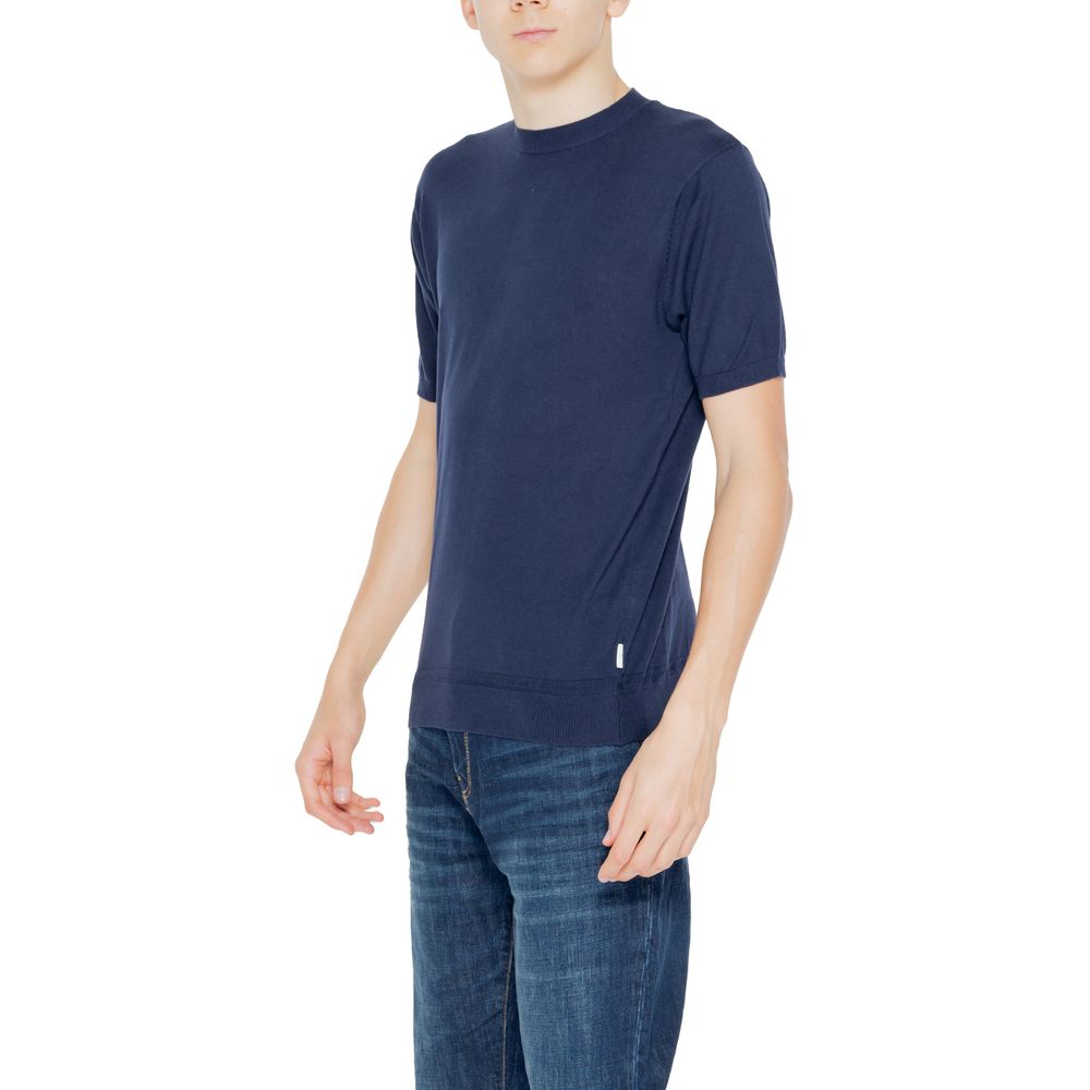 Hamaki-Ho Blaues Baumwoll-T-Shirt