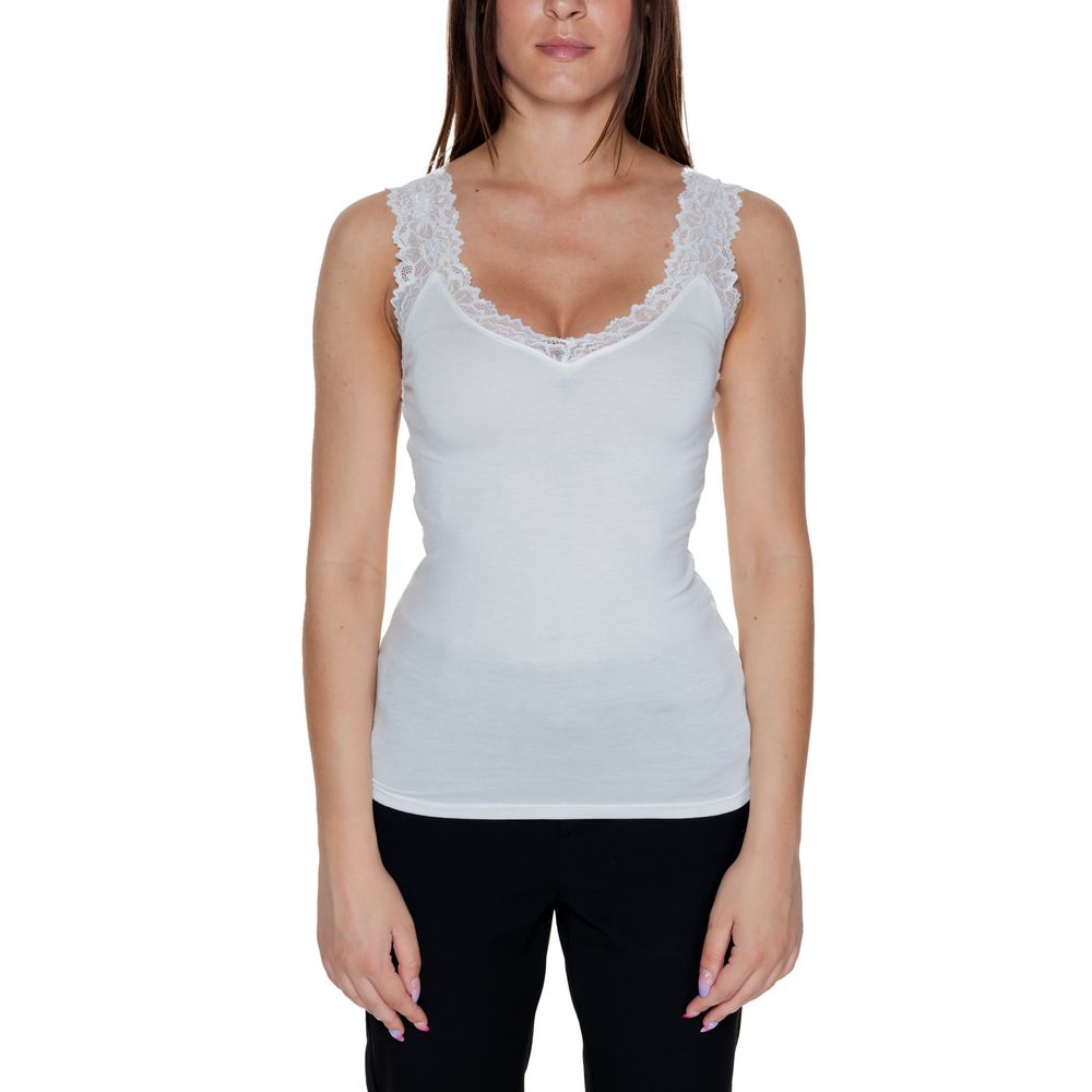 Vero Moda Weiße Viskose-Trägershirts