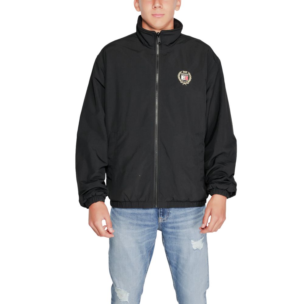 Tommy Hilfiger Jeans Schwarze Shell-Jacke aus recyceltem Polyester