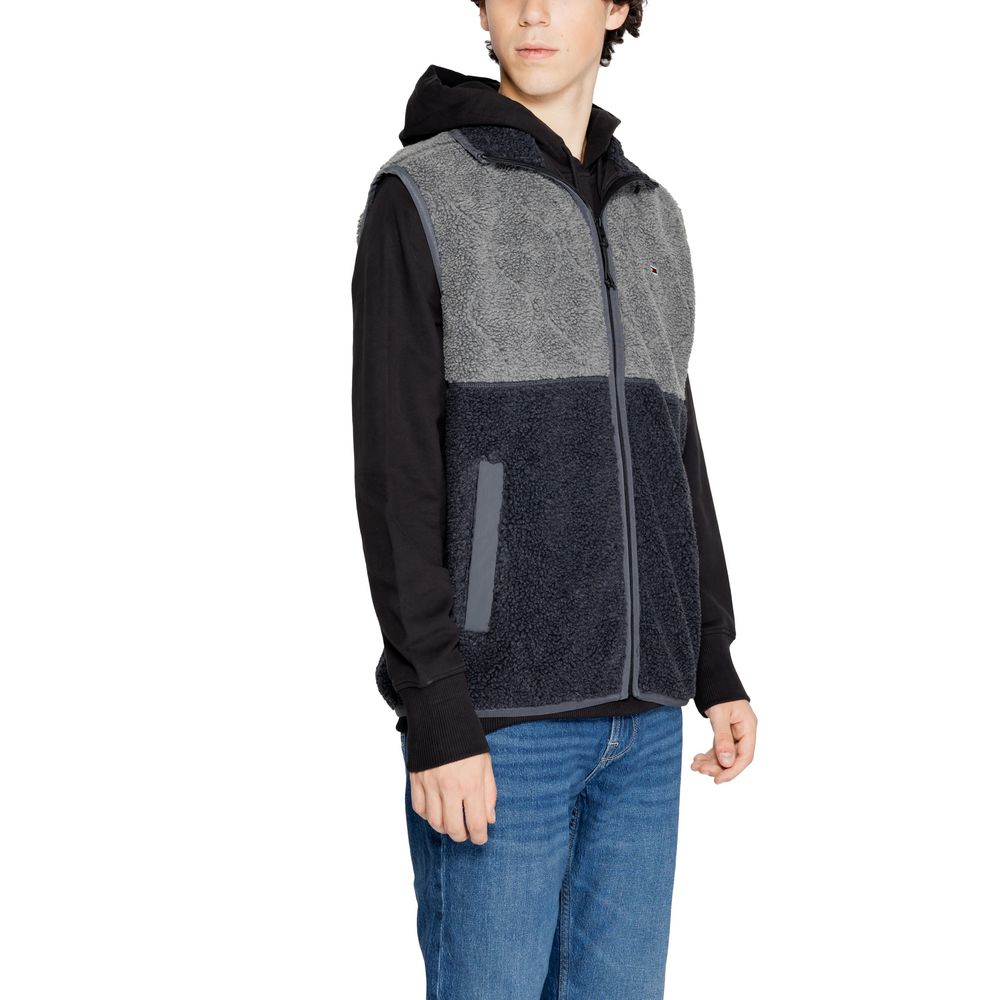Tommy Hilfiger Jeans Schwarze Sleveless-Jacke aus recyceltem Polyester