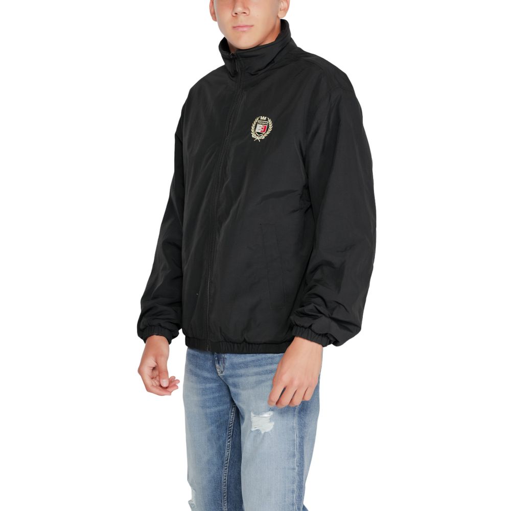 Tommy Hilfiger Jeans Schwarze Shell-Jacke aus recyceltem Polyester