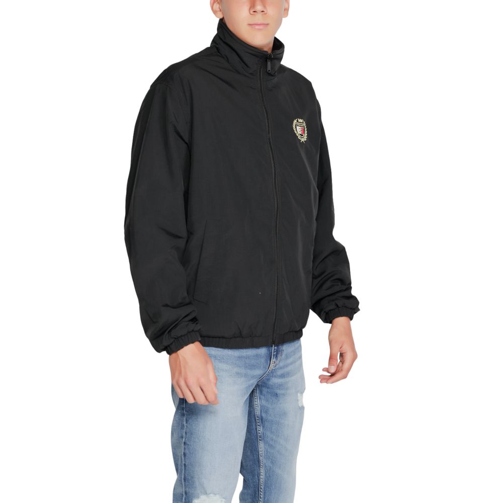Tommy Hilfiger Jeans Schwarze Shell-Jacke aus recyceltem Polyester
