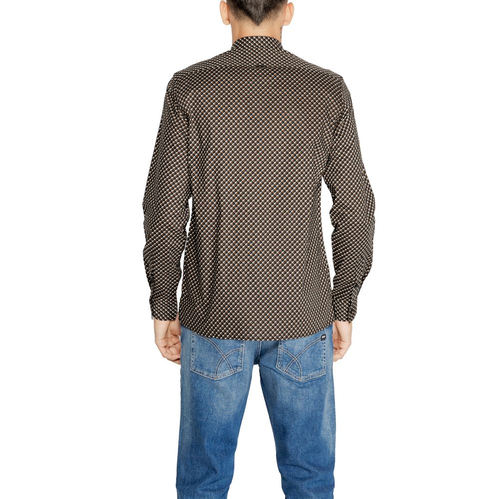 Antony Morato Hemd mit braunem Baumwollmuster