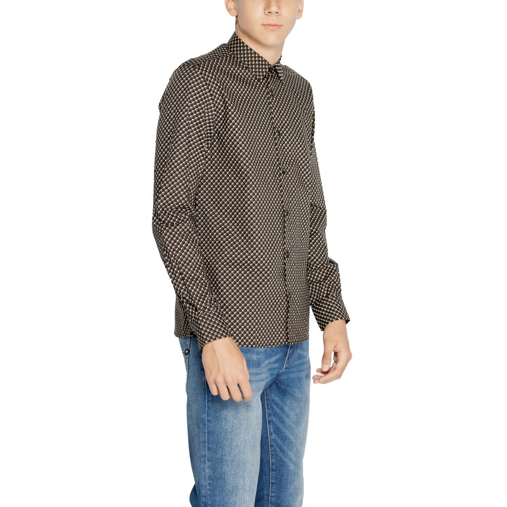 Antony Morato Hemd mit braunem Baumwollmuster
