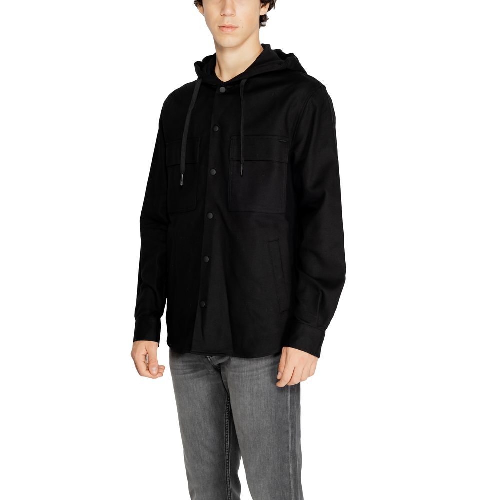 Antony Morato Schwarze Baumwoll-Shell-Jacke