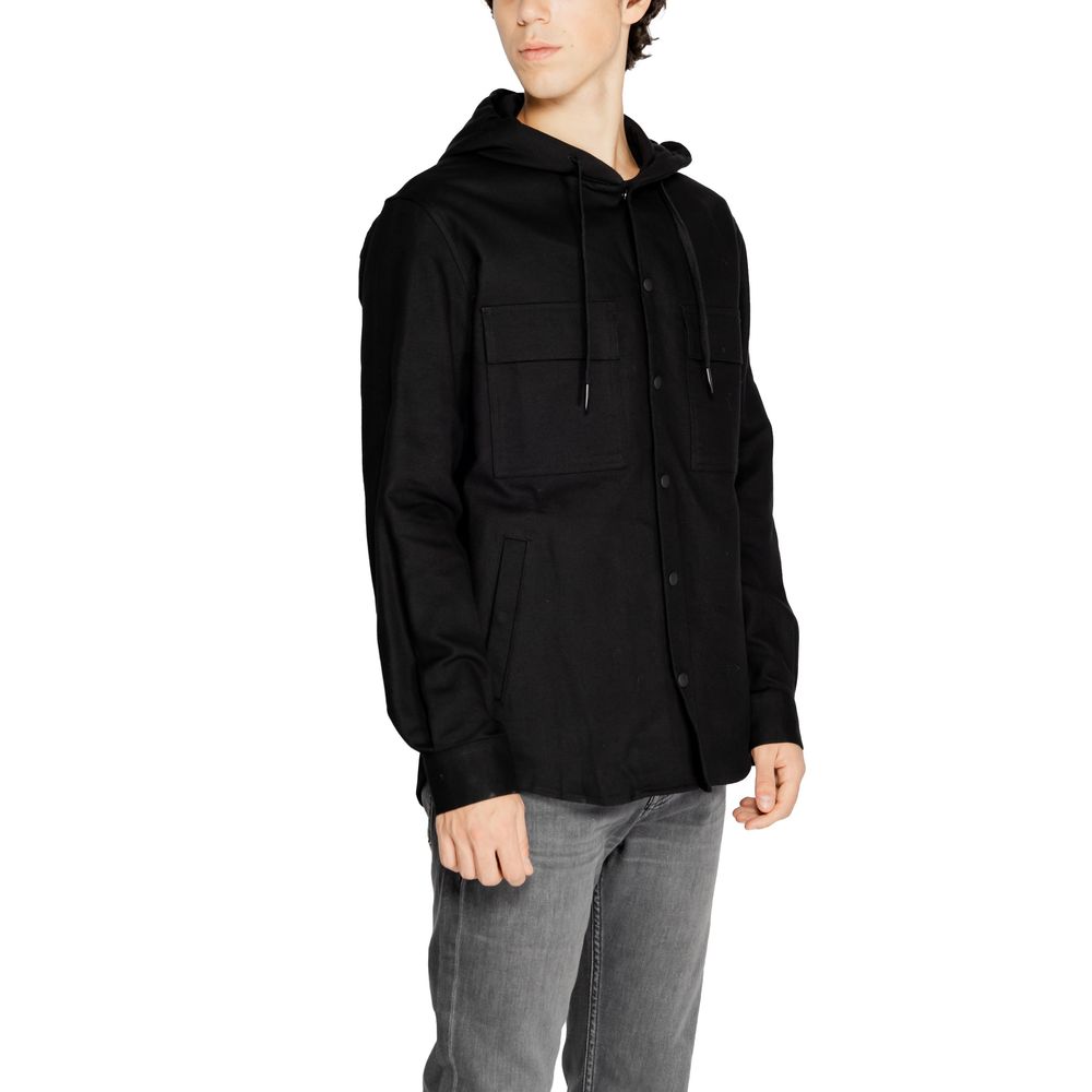 Antony Morato Schwarze Baumwoll-Shell-Jacke