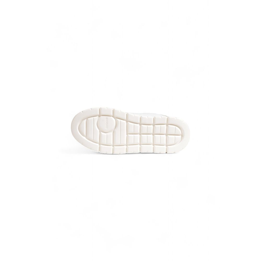 Crime London White Chunky Leather Sneakers