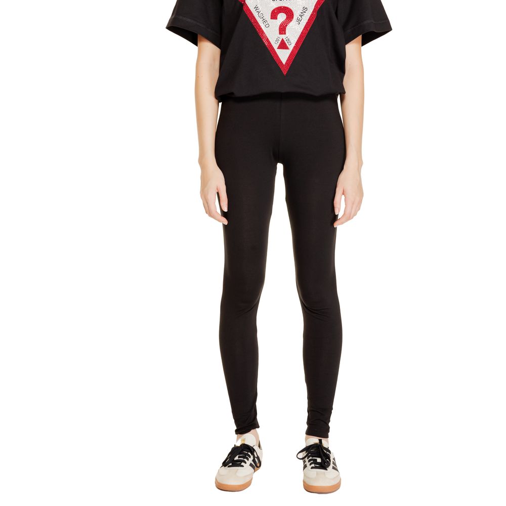 Jacqueline De Yong Schwarze Baumwoll-Leggings