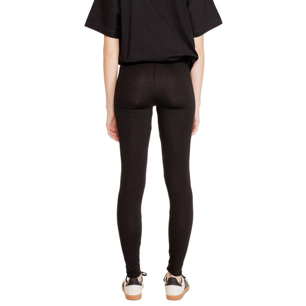 Jacqueline De Yong Schwarze Baumwoll-Leggings