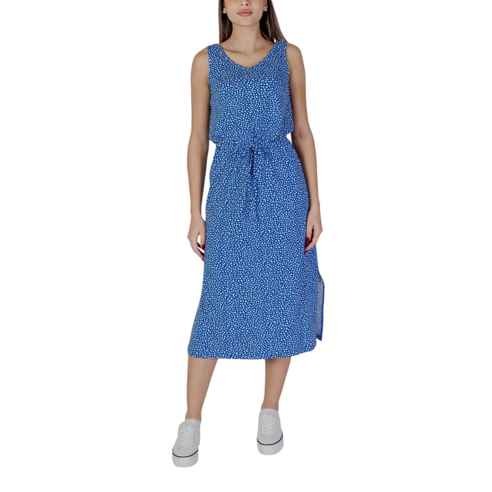 B.Young Weißes Baumwoll-Maxikleid
