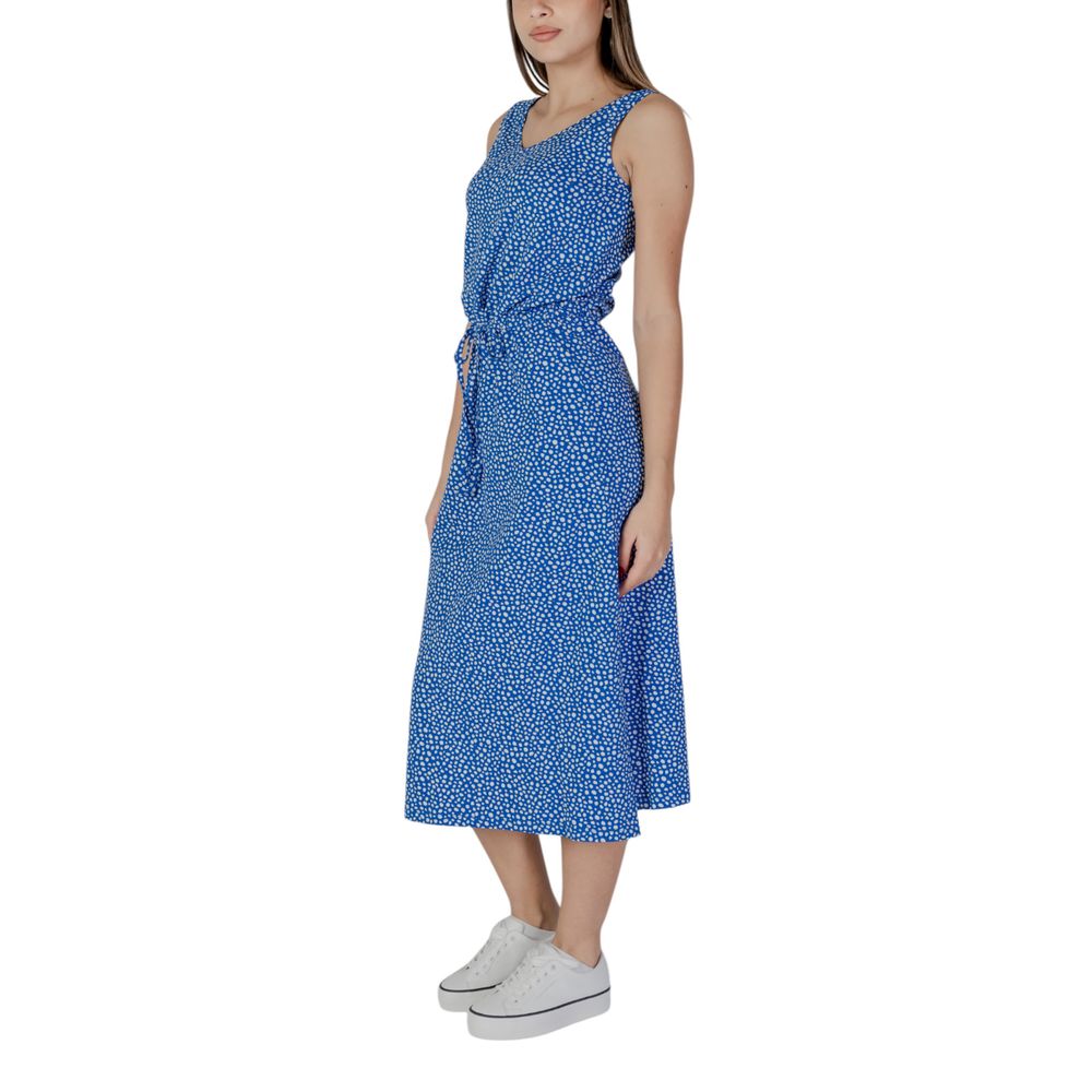 B.Young Weißes Baumwoll-Maxikleid