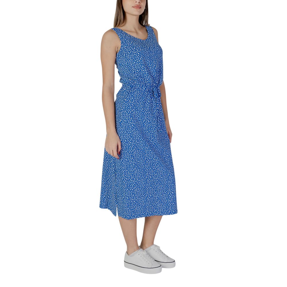B.Young Weißes Baumwoll-Maxikleid