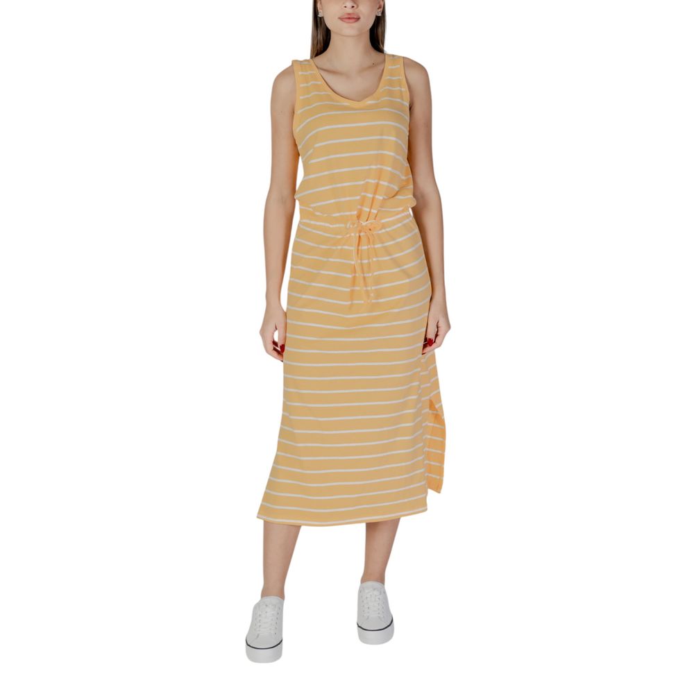 B.Young Zweifarbige Baumwoll-Maxikleid