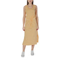 B.Young Zweifarbige Baumwoll-Maxikleid