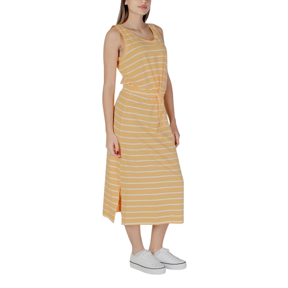 B.Young Zweifarbige Baumwoll-Maxikleid
