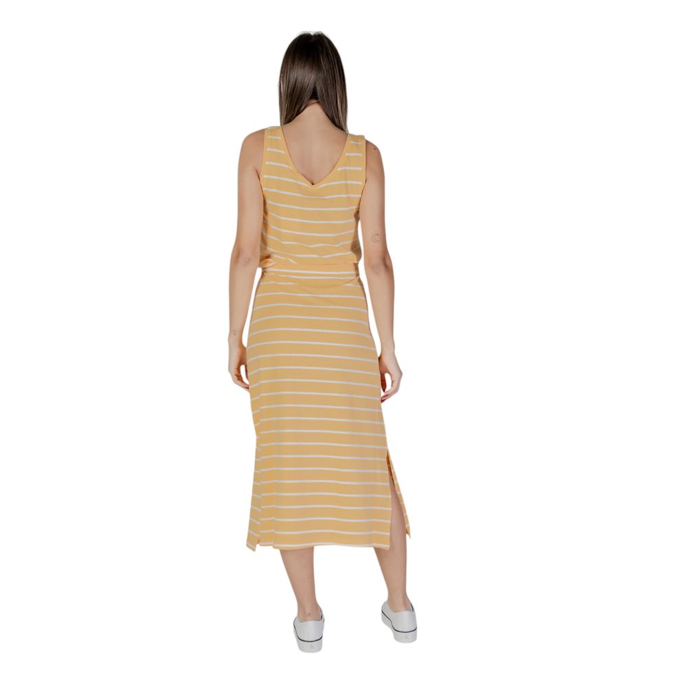 B.Young Zweifarbige Baumwoll-Maxikleid