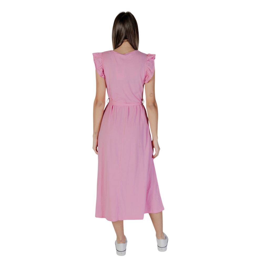 B.Young Mehrfarbiges Baumwoll-Maxikleid
