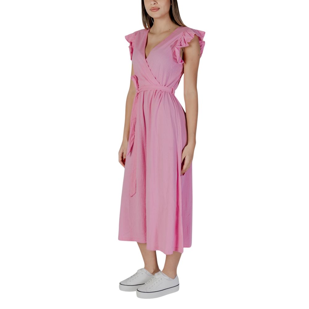 B.Young Mehrfarbiges Baumwoll-Maxikleid