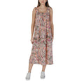 B.Young Mehrfarbiges Baumwoll-Maxikleid