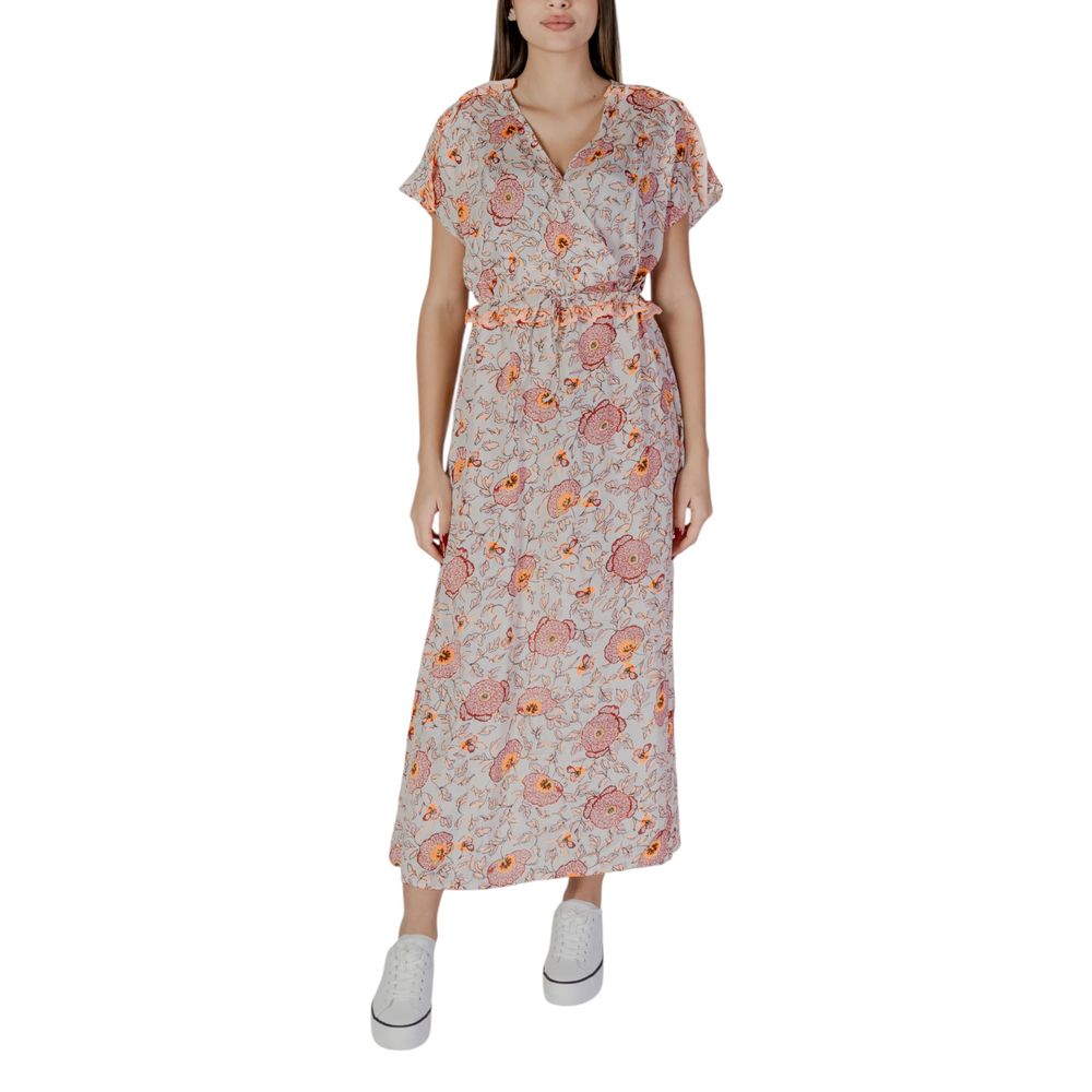 B.Young Mehrfarbiges Baumwoll-Maxikleid