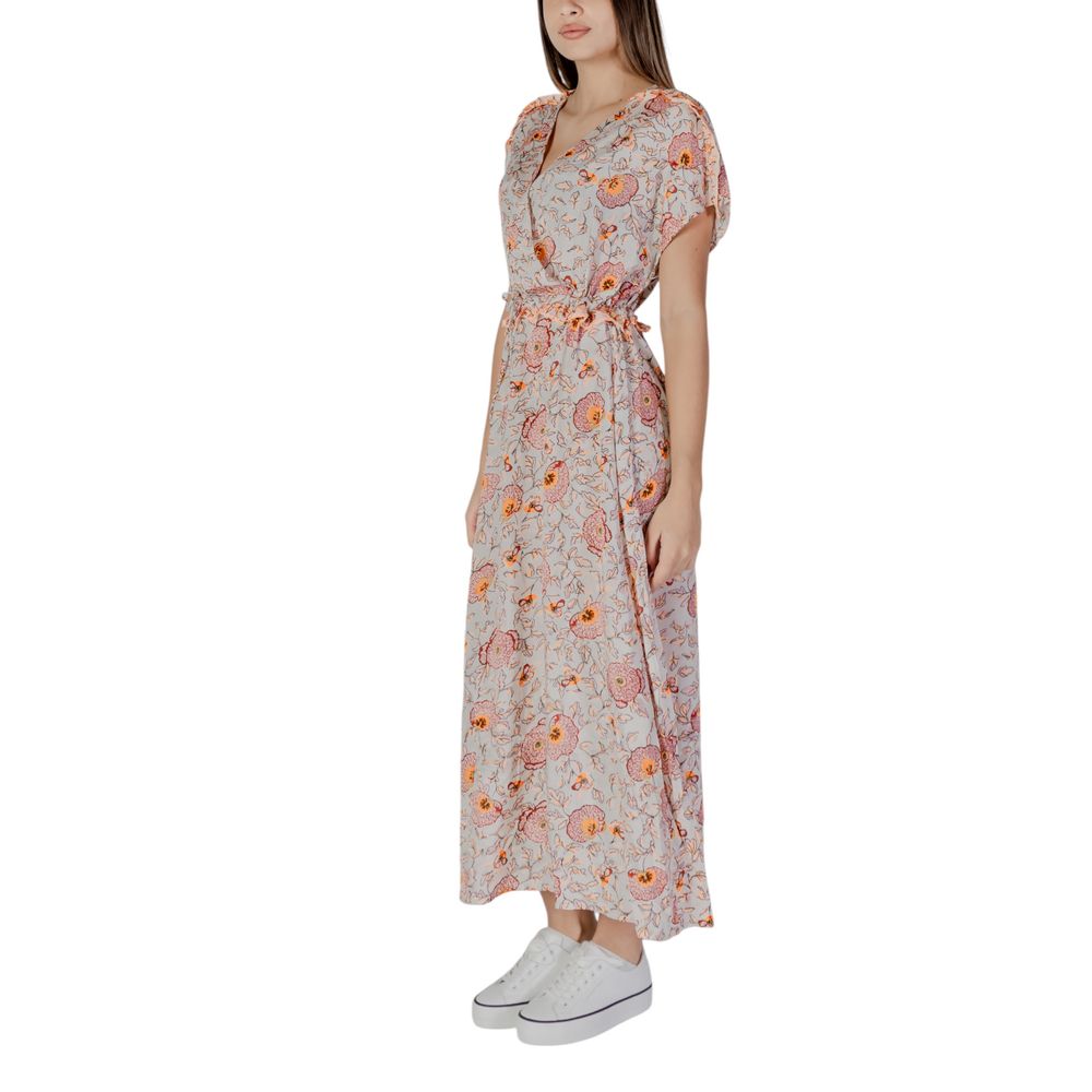 B.Young Mehrfarbiges Baumwoll-Maxikleid