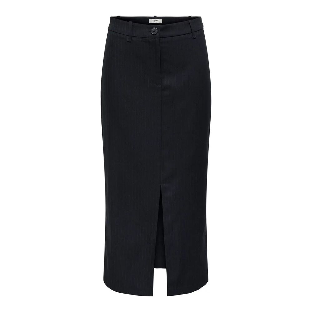Jacqueline De Yong Grey Polyester Long Skirt
