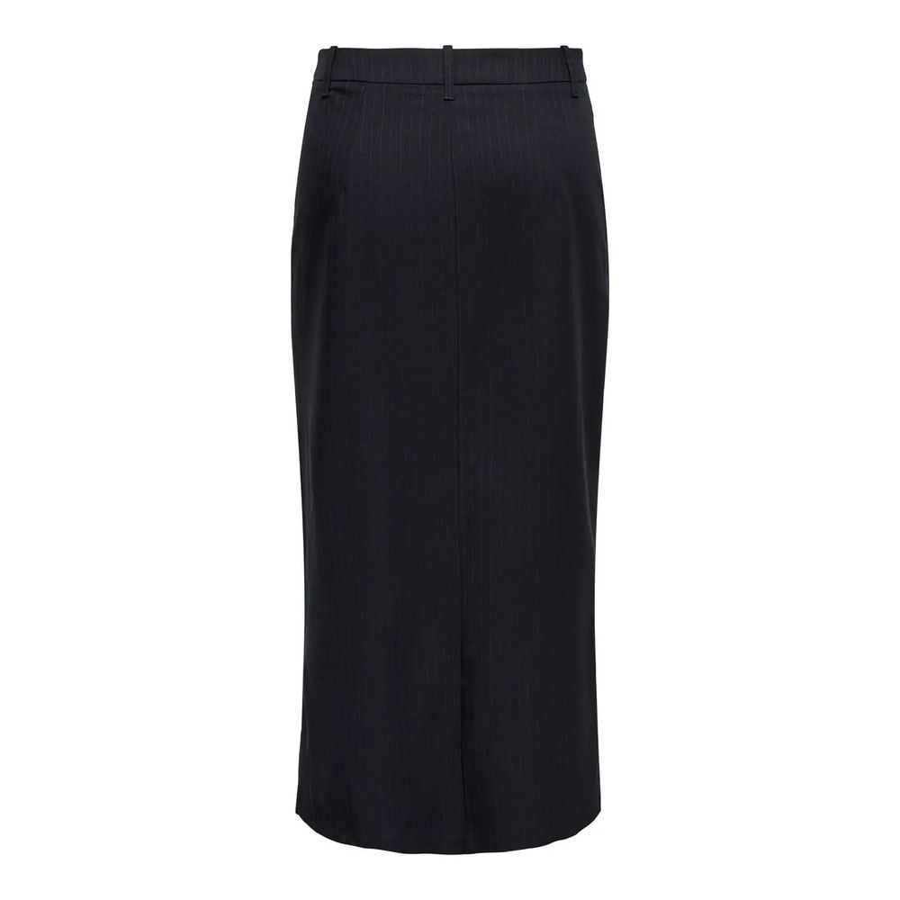 Jacqueline De Yong Grey Polyester Long Skirt