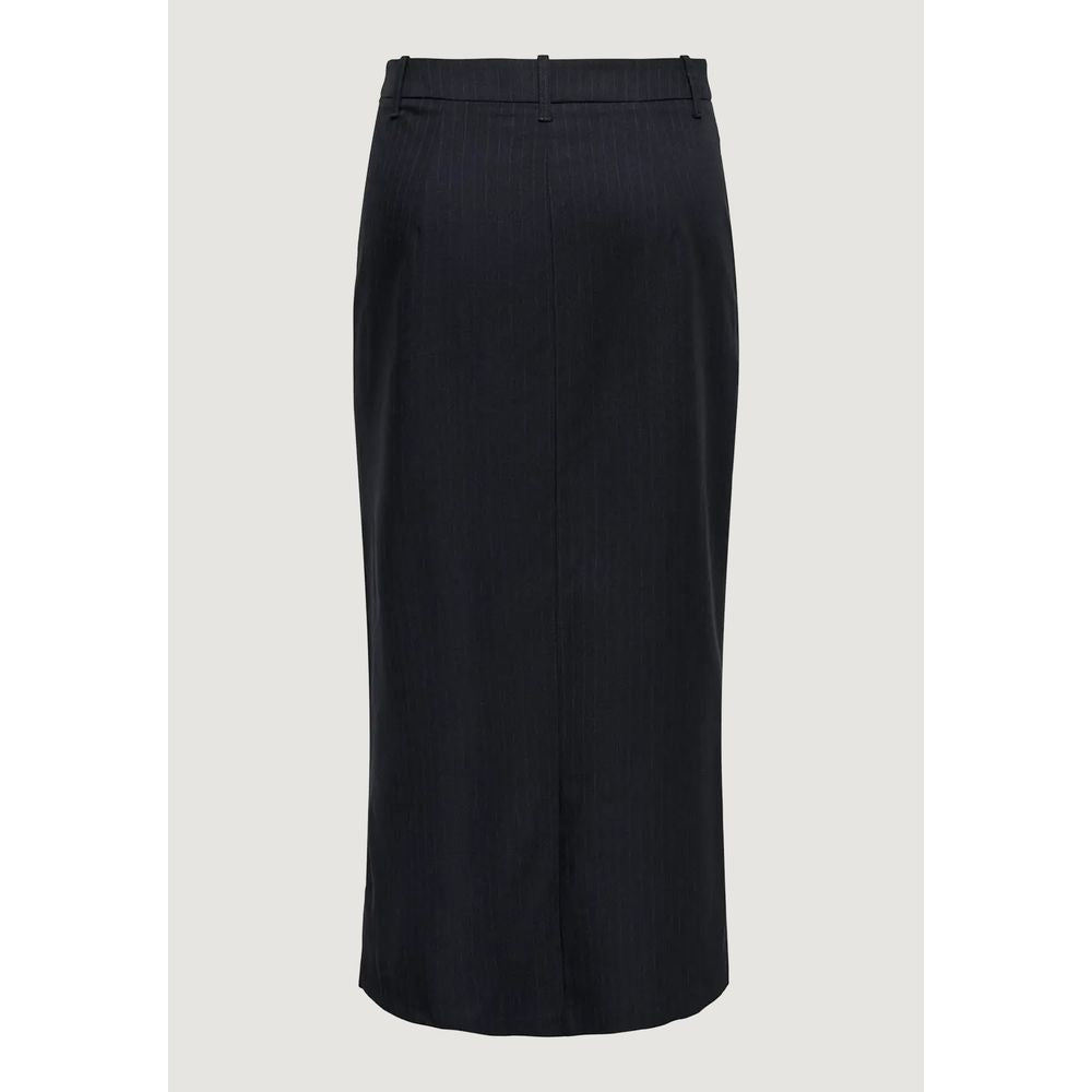 Jacqueline De Yong Grey Polyester Long Skirt