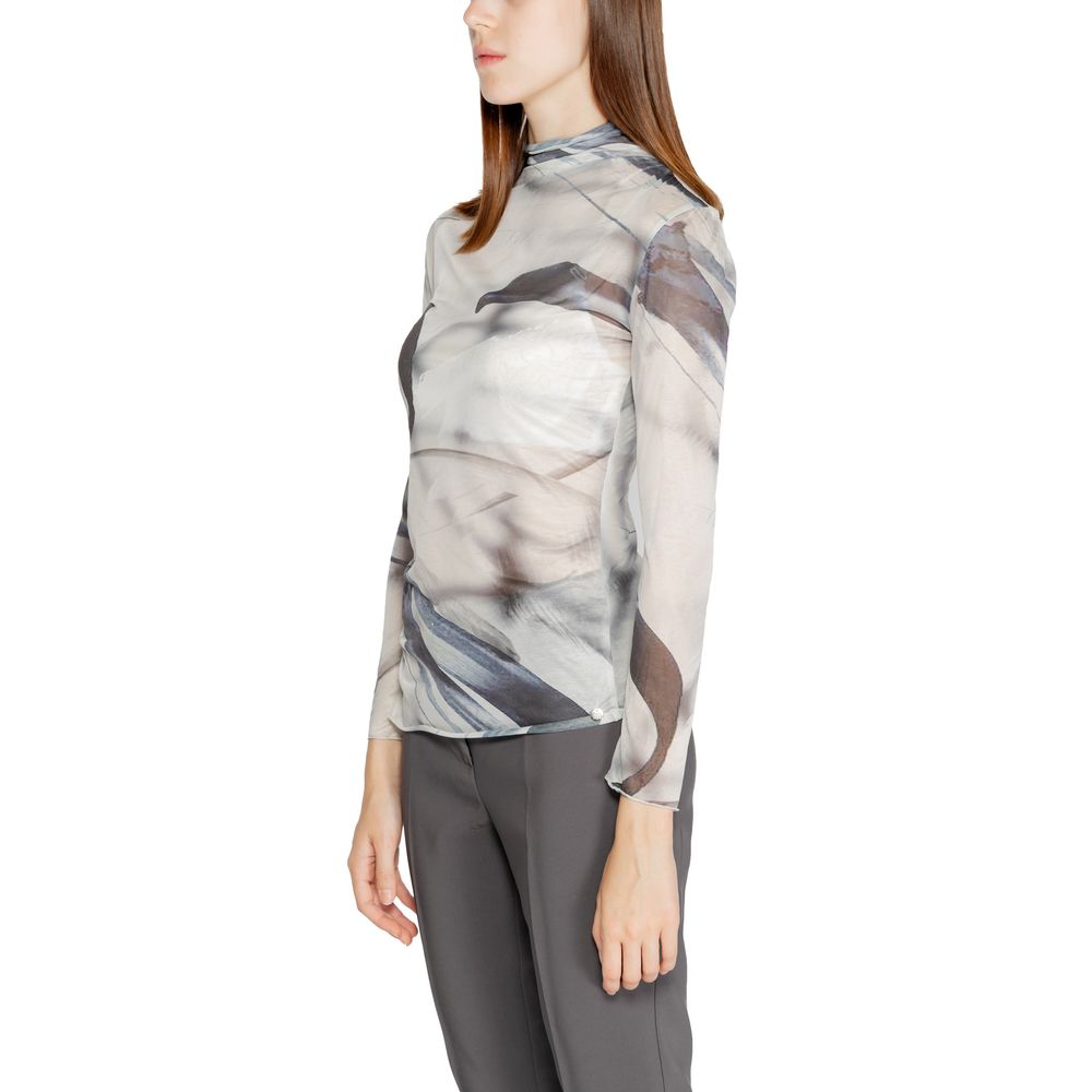 Rinascimento Gray Polyester Long-Sleeve Shirt